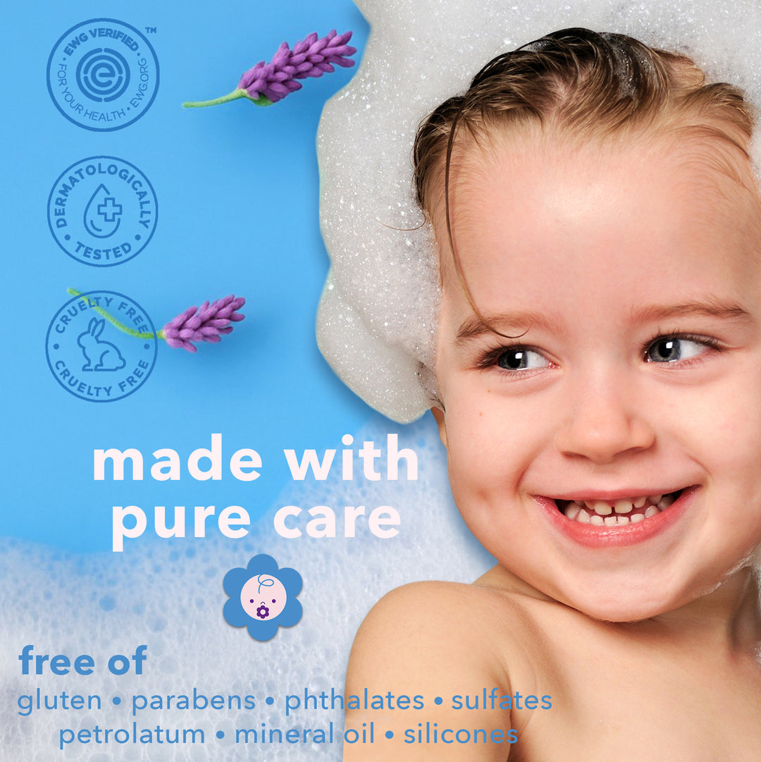 Squeaky Clean 2-in-1 Baby Shampoo + Body Wash - Lavender