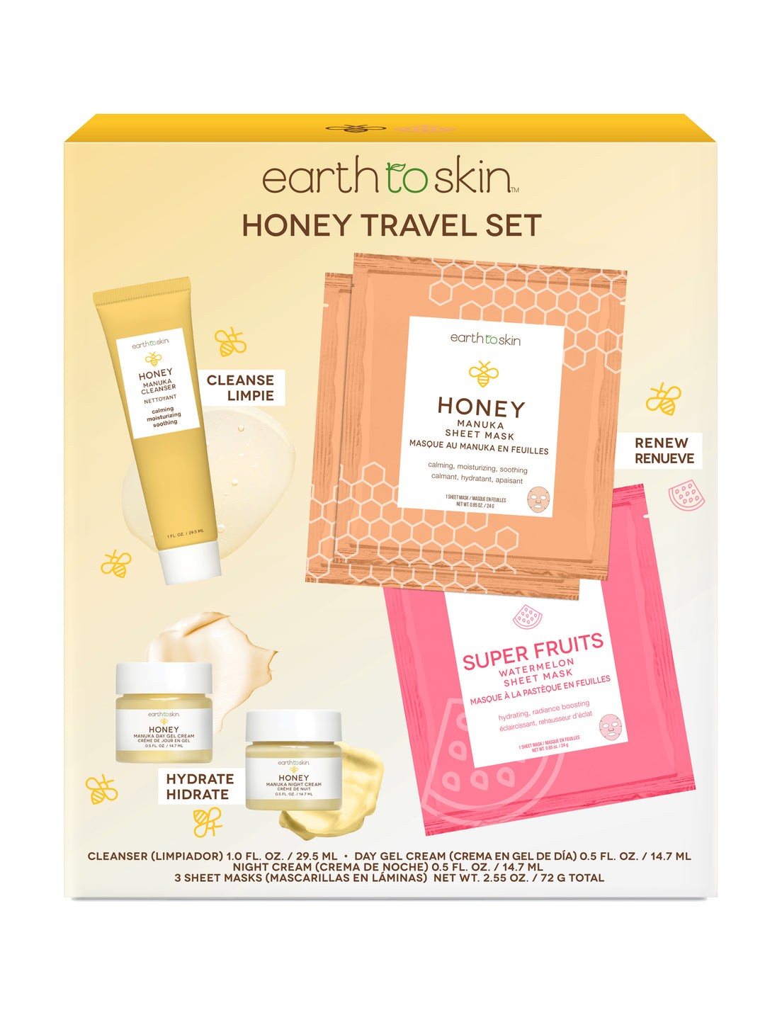 Honey Travel Set – EarthToSkin