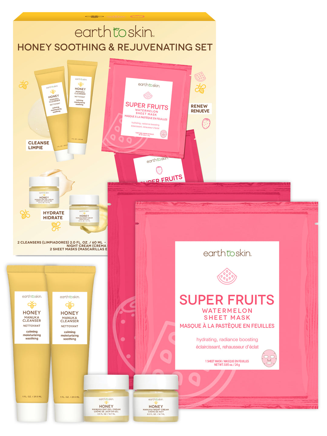 Honey Soothing & Rejuvenating Set – EarthToSkin