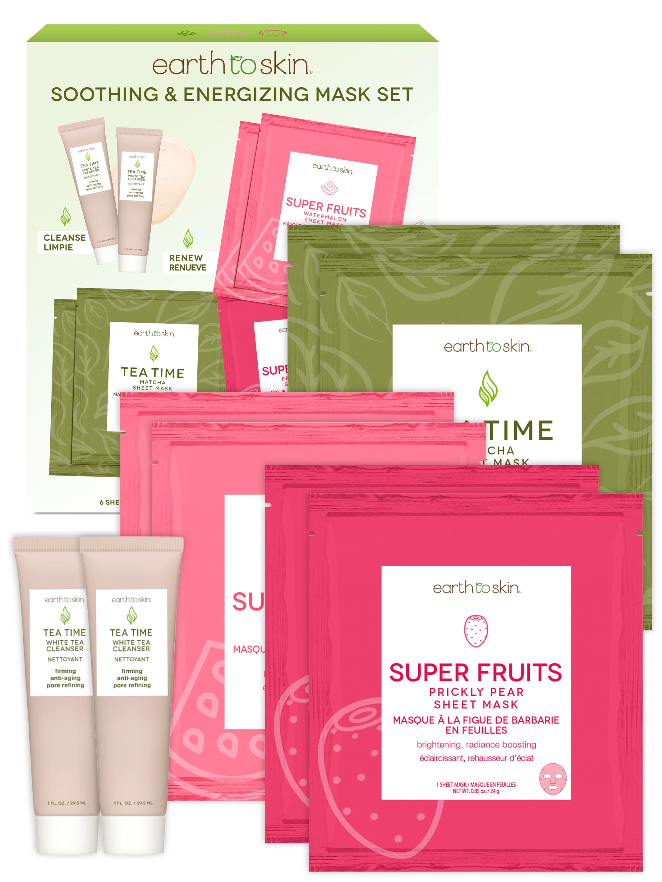 Natures for Cinque Power Mask 個セット Soothing & Energizing Mask Set – EarthToSkin