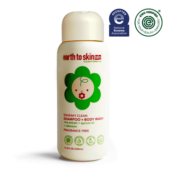 Squeaky Clean 2-in-1 Baby Shampoo + Body Wash - Fragrance Free