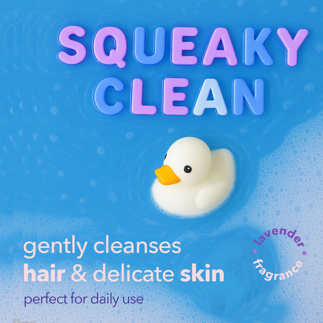 Squeaky Clean Baby Shampoo + Body Wash - Lavender