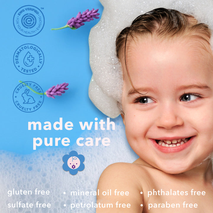 Squeaky Clean Baby Shampoo + Body Wash - Lavender