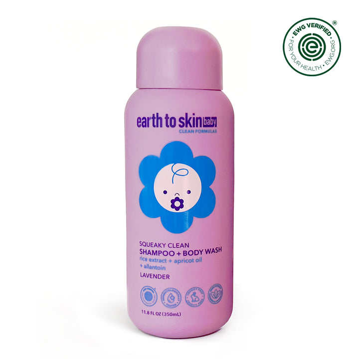 Squeaky Clean 2-in-1 Baby Shampoo + Body Wash - Lavender