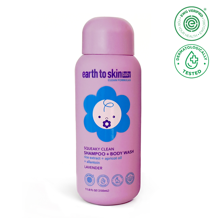 Squeaky Clean Baby Shampoo + Body Wash - Lavender