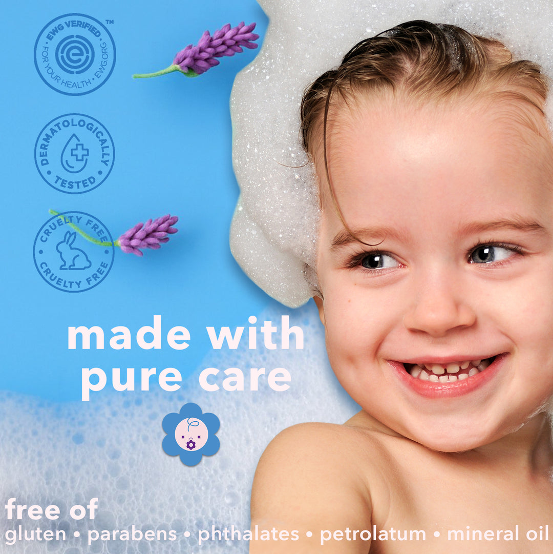 Squeaky Clean 2-in-1 Baby Shampoo + Body Wash - Lavender