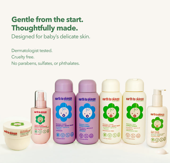 Squeaky Clean Baby Shampoo + Body Wash - Lavender